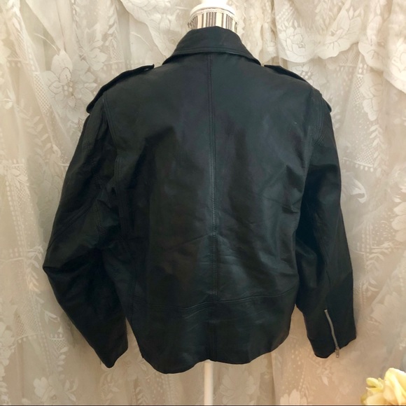 🌸••SOLD••🌸1960s VINTAGE Mens Motorcycle Jacket - Picture 4 of 8